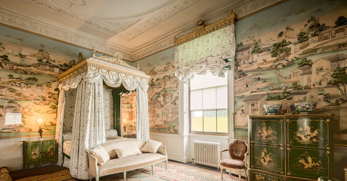 Opulent bedroom at Harewood House featuring ornate design and vintage decor.