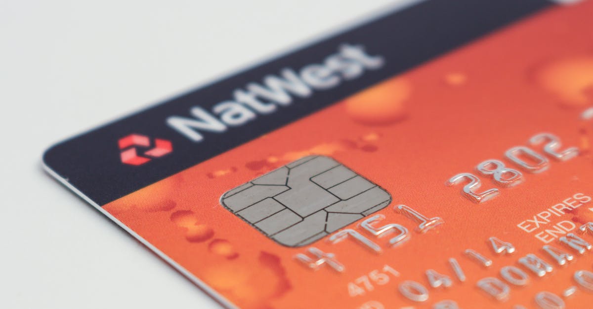 Detailed image of a NatWest credit card emphasizing the chip and card details.